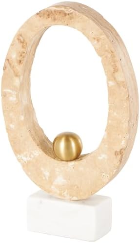 Deco 79 Marble Abstract Decorative Sculpture