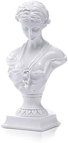 Lependor Classic Greek Venus de Milo Bust Statue 12 Inch White