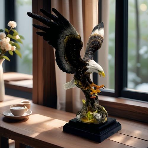 169 Inch Large Bald Eagle Statue Resin Sculpture