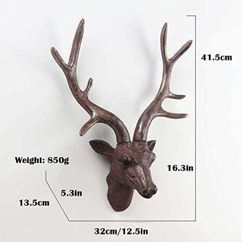 Handmade Deer Head Wall Sculpture Decoration