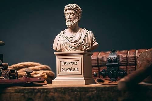 Marcus Aurelius Statue Bust - 65 Inch Stoic Philosopher Sculpture