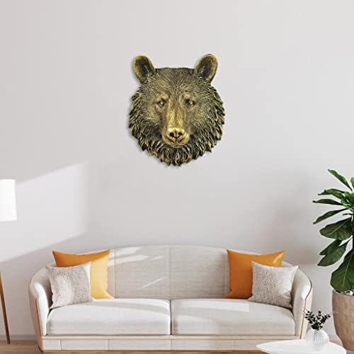 MagiDeal Wall Mounted Bear Sculpture Rustic Farmhouse Decor