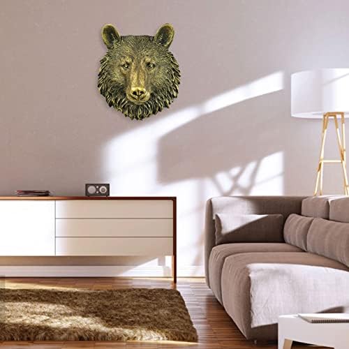 Animal Head Wall Decor Resin Lion Bear Wall Sculptures