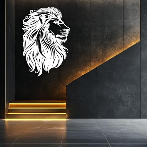 Flewfar Metal Wall Art Lion Head