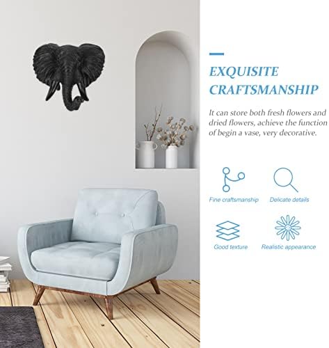 FOMIYES Wall Decor Elephant Head Sculpture