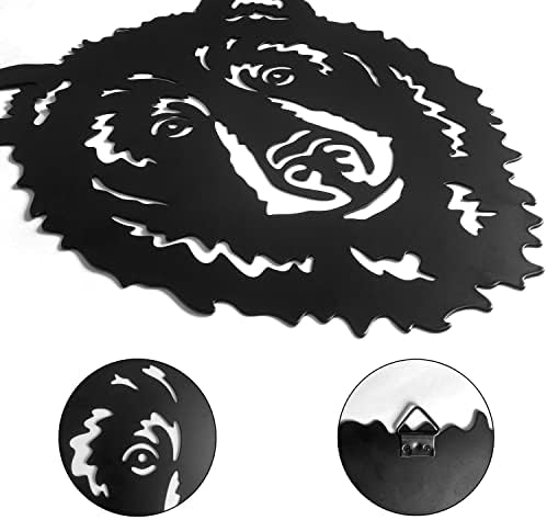 Hokfirm Metal Bear Head Wall Decorations