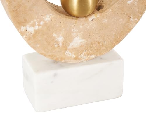 Deco 79 Marble Abstract Decorative Sculpture