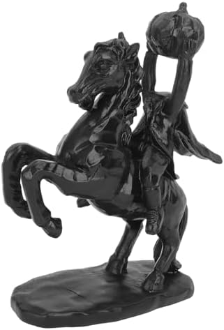 Headless Horseman Statue 22cm Black Halloween Decor