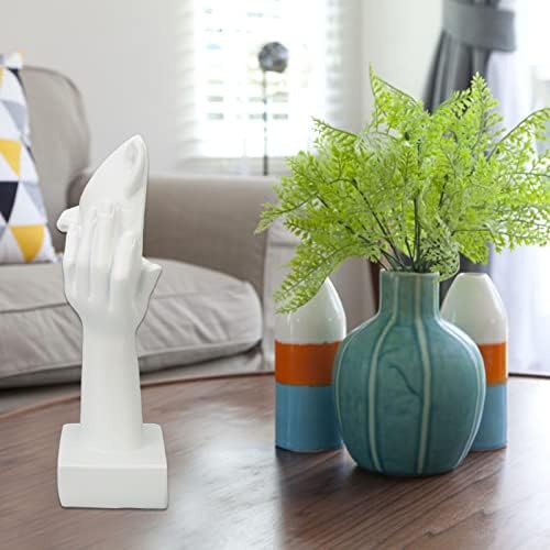 Topyond Thinker Statue Modern Abstract Resin Sculpture for Home Office Desk