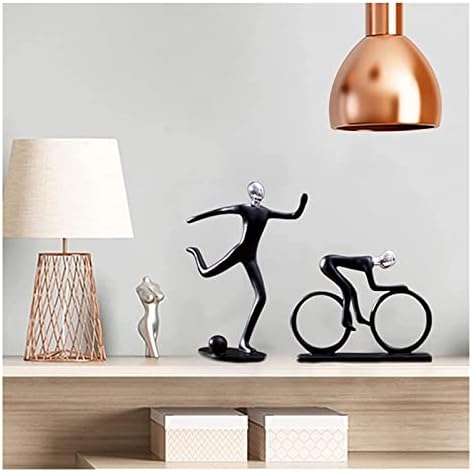 ALDEPO Black Golfer Statue Sculpture Decor Figurine Art Resin Figurine