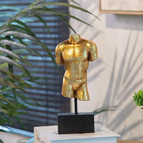 Guichifun Modern Gold Resin Male Statue Home Decor