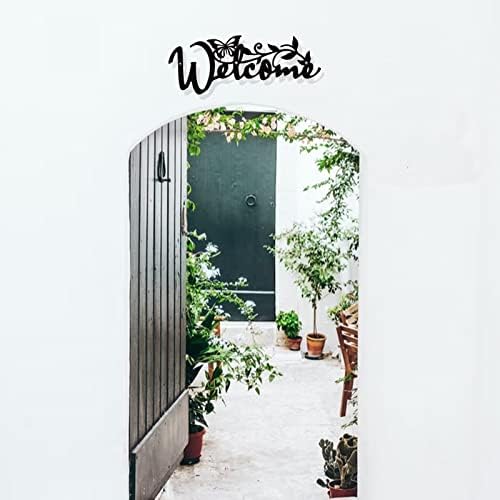 Nbeads Welcome Metal Wall Art Decor 115x30cm