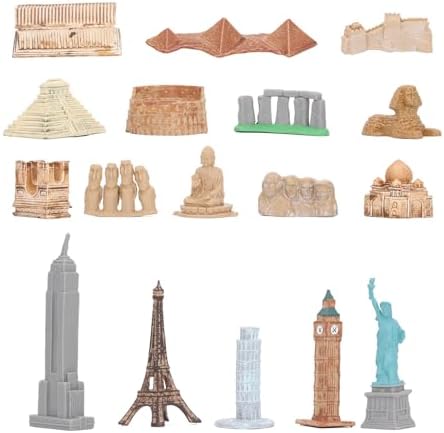 17PCS Miniature Ancient Buildings Set for Kids
