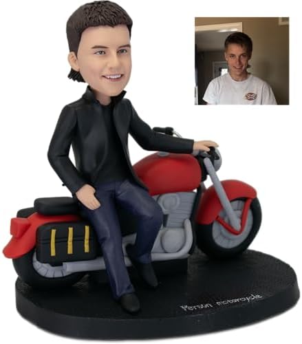 Custom Bobble Head Motorcycle Sculpture for Personalized Gifts