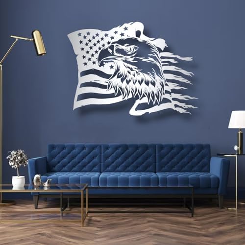 American Eagle Metal Wall Art 35W x 26H