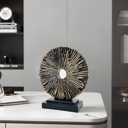 Abstract Black Copper Statue for Home Office Decor