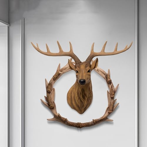 GDSPD Deer Head Wall Decor Sculpture