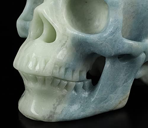Skullis Royal Dumortierite Crystal Skull Sculpture