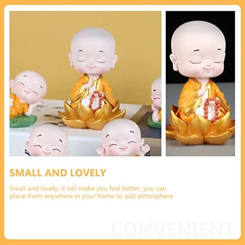 GANAZONO Little Monk Statue Buddha Sculpture