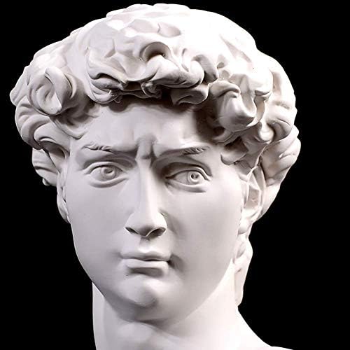YRHH Mini Head Statue Resin Sculpture 15cm