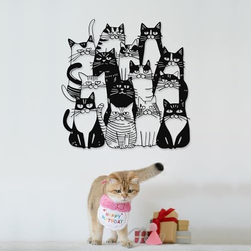 Xedatric So Many Cats Metal Wall Decor