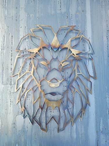 Lion Head Modern Metal Art Wall Decor 235 Inches