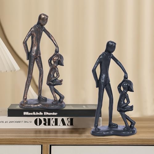 Father Daughter Statue Resin Sculpture Gift