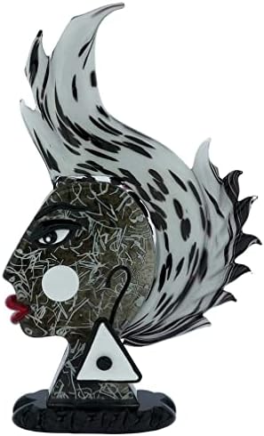 Glass Of Venice Picasso Head African Woman Murano Glass Sculpture