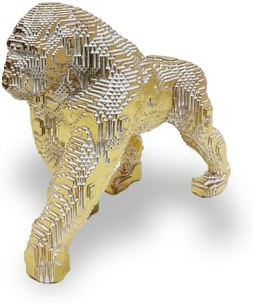 646 Inch Gorilla Statue - Lego-Inspired Home Decor