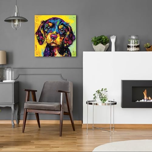 Epic Art Woof Spaniel Wall Sculpture 24x24