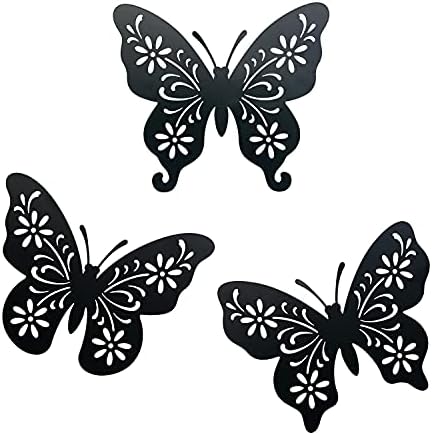 VividLadybug Set of 3 Butterfly Wall Decor