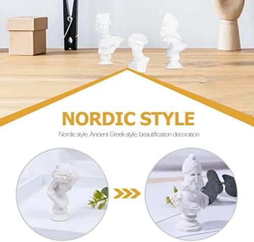 Happyyami 4pcs Greek Statue Decorations