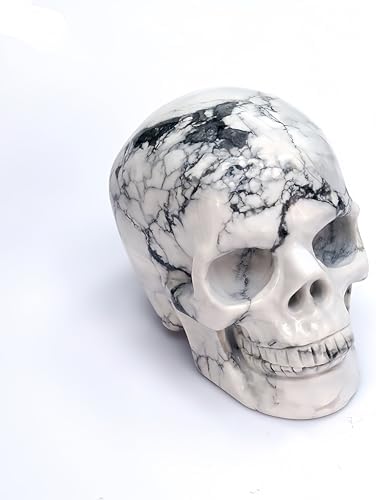 Fengshui Caishen Crystal Skull Head Sculpture