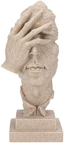 Abstract Thinker Sculpture Resin Statue for Home Office Decor