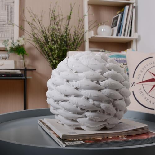 HAUCOZE Fish Statue Ocean Sculpture Modern Home Decor