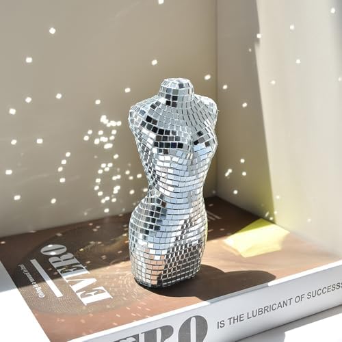 19x49 Inch Half Mannequin Disco Ball Decor