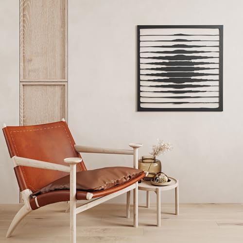 NEODECO Sun Lights Out Metal Wall Art - Black Small