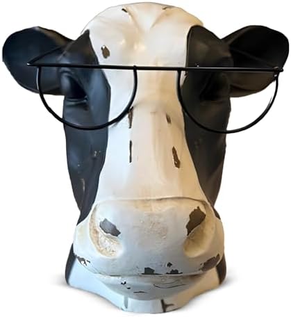 Hobby Lobby Cow Wearing Glasses Sculpture