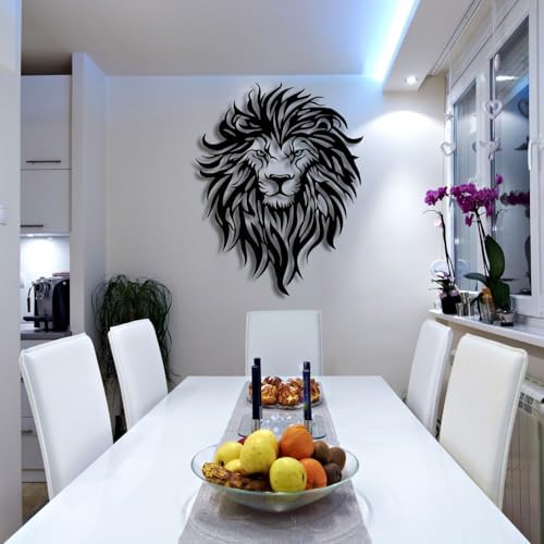 Flewfar Metal Wall Decor Lion Head Unframed
