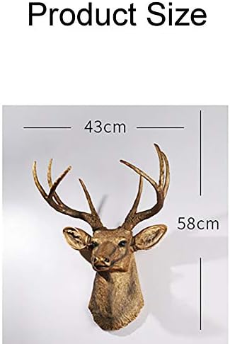 Feelme Larger Faux Deer Head Wall Art Sculpture