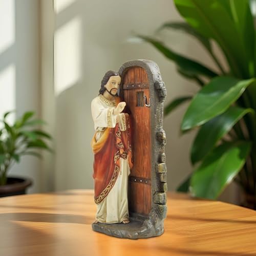 Jesus Knocking At The Door Statue 512 Inch Resin Figurine