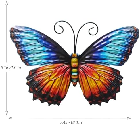 GENHAOTHREE Metal Butterfly Wall Decor 4 Pack