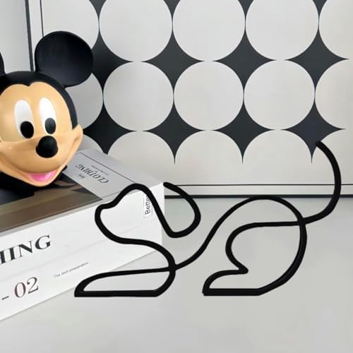 Minimalist Metal Sculpture Wall Art for Dog Lovers
