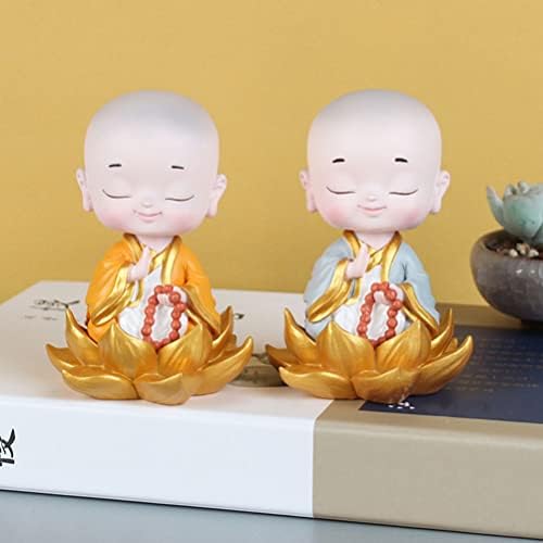 GANAZONO Little Monk Statue Buddha Sculpture