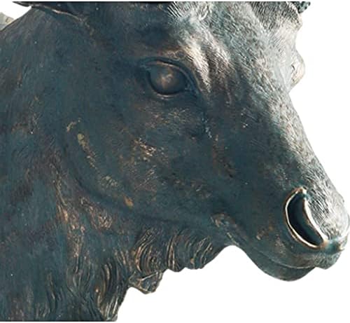REMYS Wall Hanging Animal Head Sculpture Brown