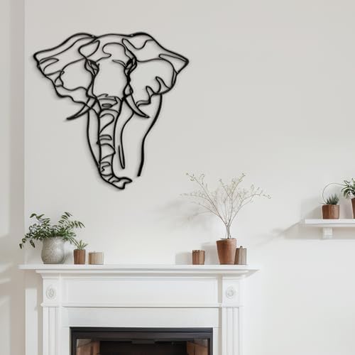 SIGNLEADER 18 Black Metal Wall Art Sculpture