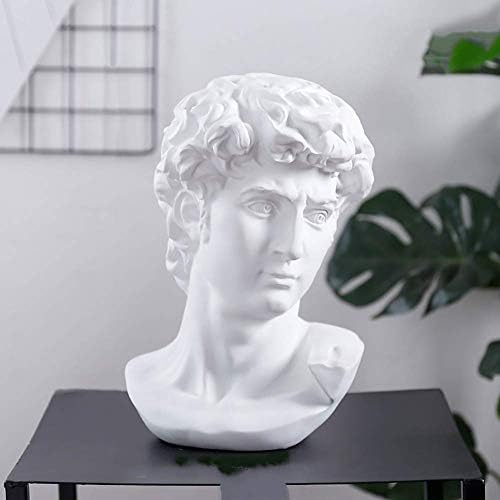 YRHH Mini Head Statue Resin Sculpture 15cm