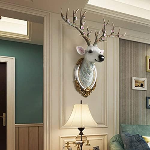 Deer Head Geometric Wall Sculpture Art Resin Decor