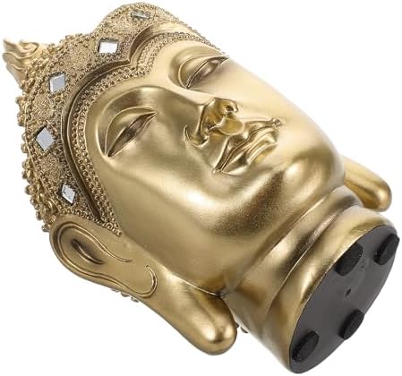 LOGOFUN Resin Buddha Head Decor Sculpture