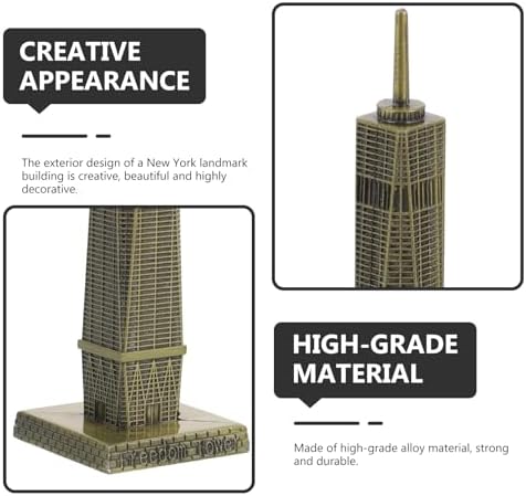 COHEALI World Trade Center Statue Metal Replica Sculpture